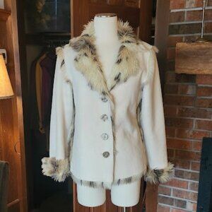 True Grit Faux Elephant Fur Blazer